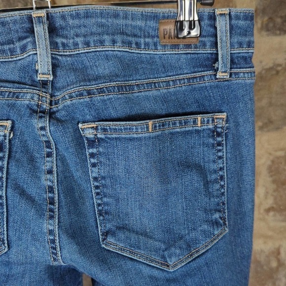 PAIGE Blue Jeans Verdugo Ultra Skinny Dazeley Destructive Denim Woman's Size 28 - Picture 9 of 13